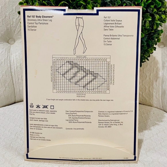 O8-BUNDLE ONLY-Vintage Givenchy Body Gleamers Crystal Hosiery Original Package - Picture 3 of 7
